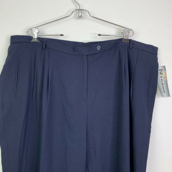 Nygard Women Pant Size 24 Blue Lined Pleated Front - Picture 3 of 9